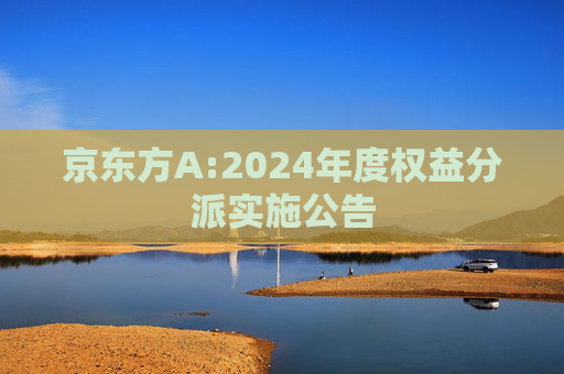 京东方A:2024年度权益分派实施公告