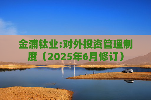 金浦钛业:对外投资管理制度（2025年6月修订）
