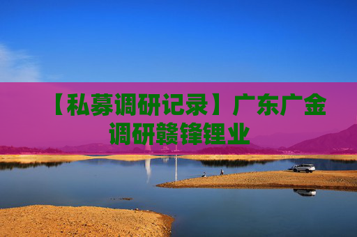 【私募调研记录】广东广金调研赣锋锂业