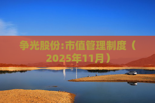 争光股份:市值管理制度（2025年11月）  第1张