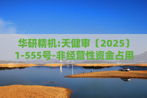 华研精机:天健审〔2025〕1-555号-非经营性资金占用及其他关联资金往来情况的专项审计说明