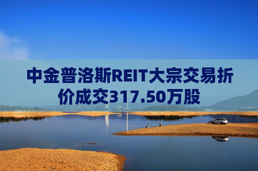 中金普洛斯REIT大宗交易折价成交317.50万股