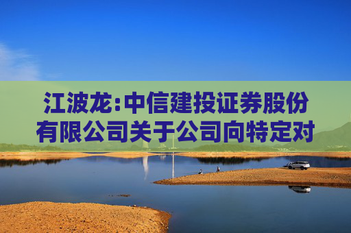 江波龙:中信建投证券股份有限公司关于公司向特定对象发行股票之上市保荐书
