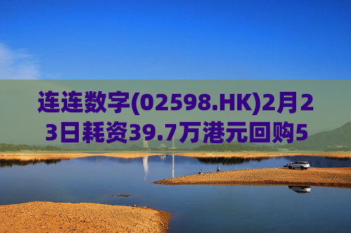 连连数字(02598.HK)2月23日耗资39.7万港元回购5.3万股