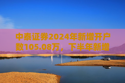 中泰证券2024年新增开户数105.08万,下半年新增开户43.1万环比降幅超30%