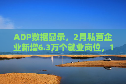 ADP数据显示，2月私营企业新增6.3万个就业岗位，1月数据下修至仅新增1.1万个