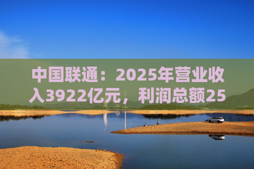 中国联通：2025年营业收入3922亿元，利润总额253亿元