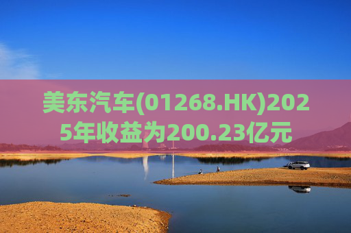 美东汽车(01268.HK)2025年收益为200.23亿元
