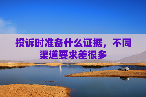 投诉时准备什么证据，不同渠道要求差很多
