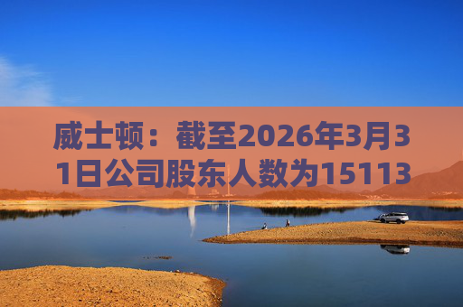 威士顿：截至2026年3月31日公司股东人数为15113户