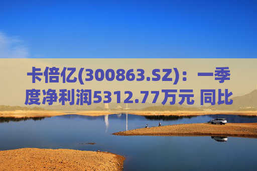 卡倍亿(300863.SZ)：一季度净利润5312.77万元 同比增加20.30%