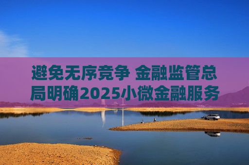 避免无序竞争 金融监管总局明确2025小微金融服务新目标  第1张
