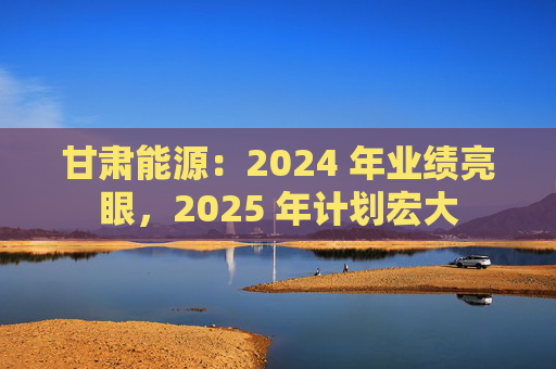 甘肃能源:2024 年业绩亮眼,2025 年计划宏大 第1张 甘肃能源:2024 年业绩亮眼,2025 年计划宏大 第1张