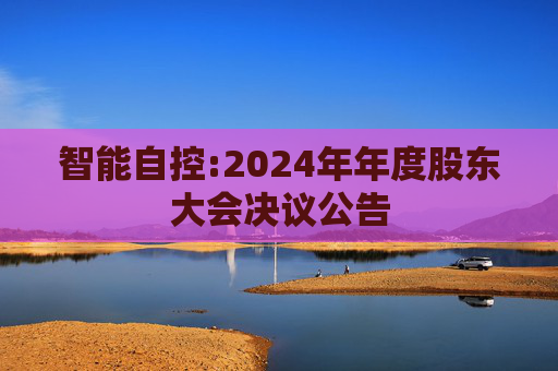 智能自控:2024年年度股东大会决议公告