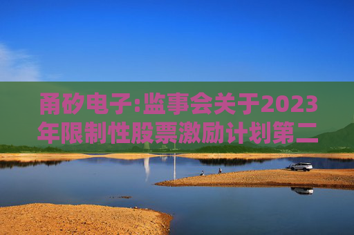 甬矽电子:监事会关于2023年限制性股票激励计划第二个归属期归属名单的核查意见