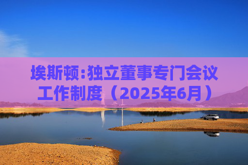 埃斯顿:独立董事专门会议工作制度（2025年6月）  第1张