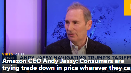 亚马逊CEO:特朗普关税已开始“逐步渗透” 至商品价格 第1张 亚马逊CEO:特朗普关税已开始“逐步渗透” 至商品价格 第1张